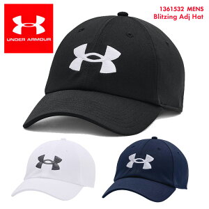 アンダーアーマー 帽子 メンズ UNDER ARMOUR キャップ スポーツ アジャスター 調整可能 通気性 男女兼用 レディース シミラールック シンプル 吸汗速乾 ドライ ブラック ホワイト ネイビー つば付き 釣り カーブ スポーツ観戦 人気 ブランド Blitzing Adj Hat 1361532