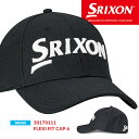 SRIXON スリクソン 帽子 メンズ フレキシ ツアーキャップ ブランド キャップ ベースボールキャップ カーブあり アジャスター無し 刺繍 メッシュ スポーツ ゴルフ ゲートゴルフ バドミントン テニス お揃い ブラック 黒 30170111