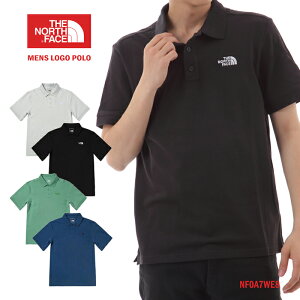 ノースフェイス ポロシャツ メンズ THE NORTH FACE M LOGO POLO NF0A7WE8 半袖 トップス アウトドア ゴルフ ロゴ スポーツ アウトドア レア ドライ ストレッチ 父の日 ギフト プレゼント 襟リブ シンプル