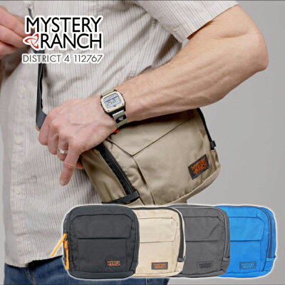 MYSTERY RANCH ミステリーランチ 4L クロスボディバック メンズ レディース ディストリクト4 鞄 ボディバック アウトドア ジッパー開閉 フェス キャンプ ソロキャン 旅行 通学 通勤 ミニサイズ ブルー 水色 青 112767