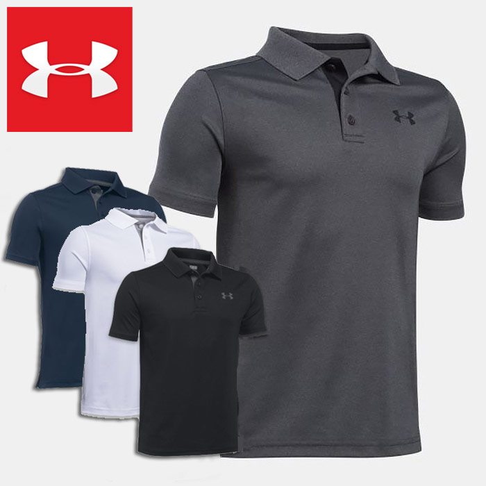 ޡ ˥ ݥ Ⱦµ 4WAYȥå  UNDER ARMOUR Performance Polo Boys Golf Short Sleeve Shirt 1290341 ۴® ɥ饤   ͵ ι Ф  ֥ Ҷ ˤλ ݡ  