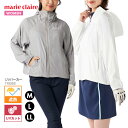 新入荷 UVカット ゴルフ パーカー マリクレール つば付きフード 紫外線 遮熱 ポケット スポーツ 薄手 marie claire ジッパー ジップアップ