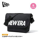 新入荷 ニューエラ ショルダー バッグ メッセンジャー ストリート ブラック 黒 かっこいい シンプル ロゴ 旅行 散歩 9L かばん ユニセックス