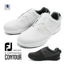 10%OFFクーポン配布中！FootJoy FJ フットジョイ CONTOUR BOA コンツアー ゴルフ メンズ 男性 紳士 スパイク 靴 防水 スニーカー ダイヤルシューズ 54191 54197【在庫処分】 その1