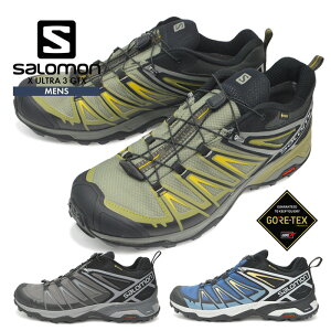 【店内全品ポイント10倍！エントリー必要。更にクーポンでお得】サロモン シューズ メンズ 靴 SALOMON 登山靴 防水 トレッキング アウトドア スニーカー X ULTRA 3 GTX ゴアテックス キャンプ トレイルランニング