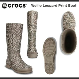 【レディース】クロックスウェリーレパードプリントブーツウィメンズCrocsWellieLeopardPrintBootWomensブーツ長靴レインブーツ【RCP】