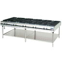 【新品・送料無料・代引不可】マルゼン パワークック ガステーブル MGTX-2412F 10口 W2400×D1200×H800(mm)