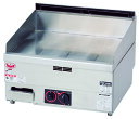 【代引不可・送料無料】マルゼン 卓上用 ガスグリドル MGG-066TB 自動点火 サーモスタット付 600×600×300(mm) バックガード高さ:70mm
