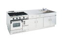 マルゼン 調理実習台 MJW-T279 幅2700×奥行900×高さ850(mm) 単相100V 50/60Hz