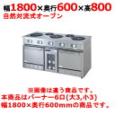 【受注生産品・送料無料】タニコー 電気レンジ/電気テーブルレンジ/電気ローレンジ TER-S-180 幅1800×奥行600×高さ800mm(50/60Hz)