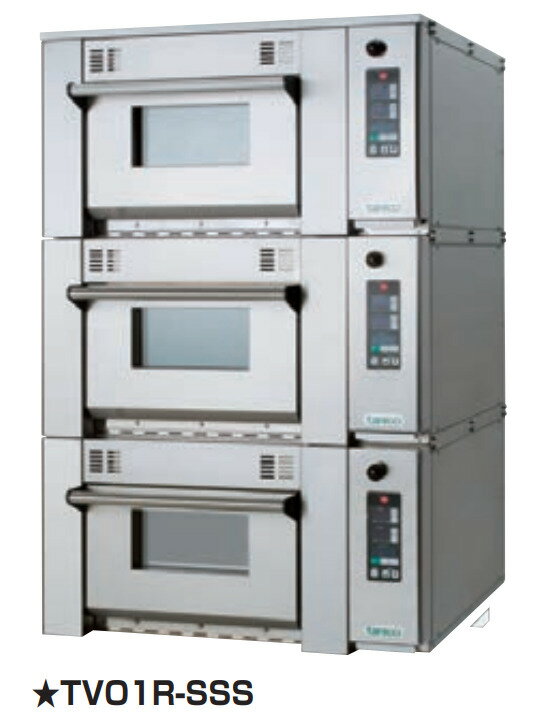 【新品・代引不可】業務用 タニコー デッキオーブン(縦1枚差しタイプ) TVO1R-NNS 幅825mm 高さ1285mm 奥行き885mm【送料別途】