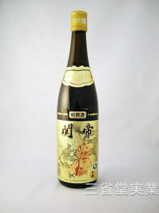 【送料無料（本州限定）・代引不可】関帝陳年10年花彫酒 [金ラベル]　17度　600ml×12本　SK0203　1375-2510