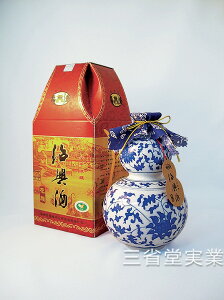 【送料無料（本州限定）・代引不可】越王台陳年 8年花彫酒ひょうたん 16度　500ml×12本　SK0359　1444-2071