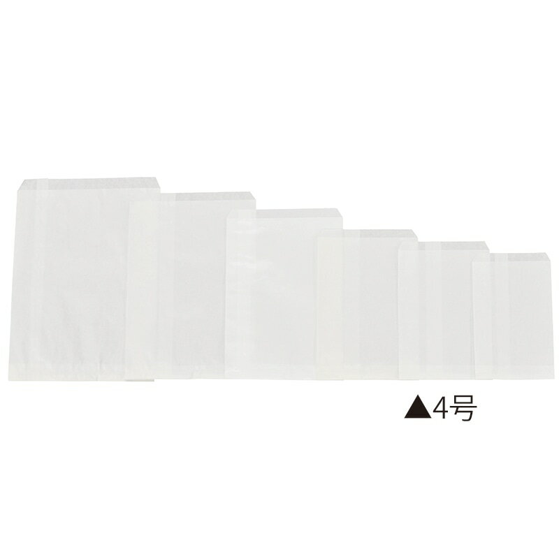 【業務用】【パン包材】大阪ポリエチレン販売　純白平袋 4号　8254　140×195+15　4000枚入り