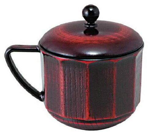 Without Lid - 【代引不可】【耐熱ABS樹脂製】トッティーダイヤカップ　曙内黒　親・蓋　2-221-4　介護食器　106*80*H96(mm)