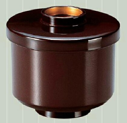 【代引不可】【耐熱ABS樹脂】切立小吸椀　溜高台内金内黒　親・蓋　2-240-3　φ86*H80(mm)