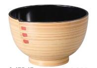 Without Lid - 【代引不可】【耐熱ABS樹脂】φ108ワッパ汁椀　白木内黒 2-211-8　φ108*H68(mm)