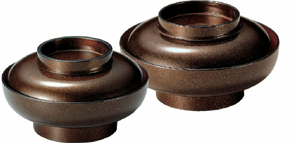 【代引不可】【耐熱ABS樹脂】6寸高野椀 梨地内朱 親・蓋 ＜写真右＞ 2-293-8 φ178*H98(mm)