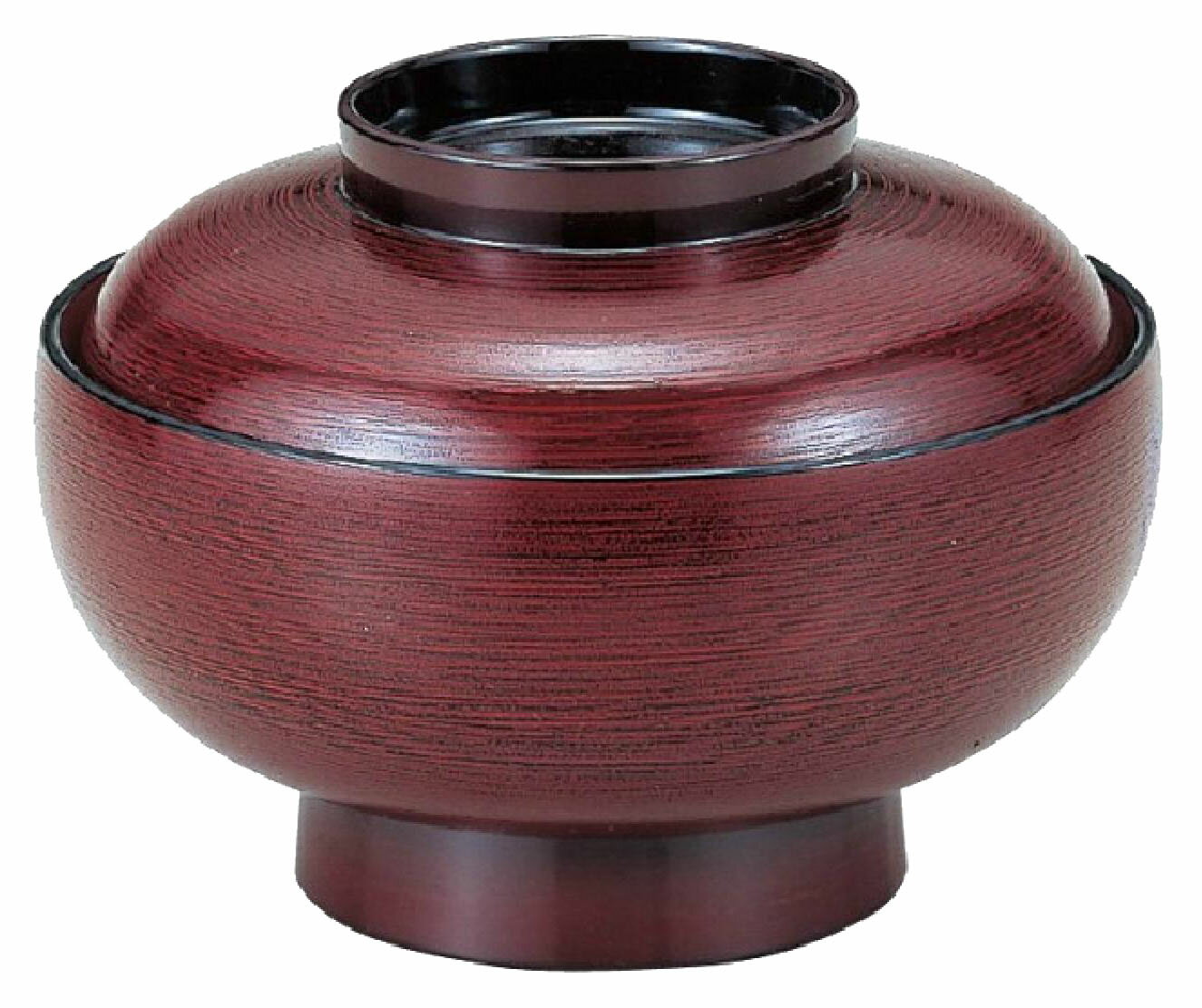 Other - 【ABS樹脂】5.5寸都椀　溜刷毛目　親・蓋　商品番号：2-301-2