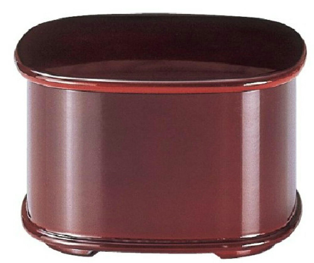 【代引不可】【ABS樹脂】くつわ飯器　溜(内黒)　親・蓋　飯器　2-333-2