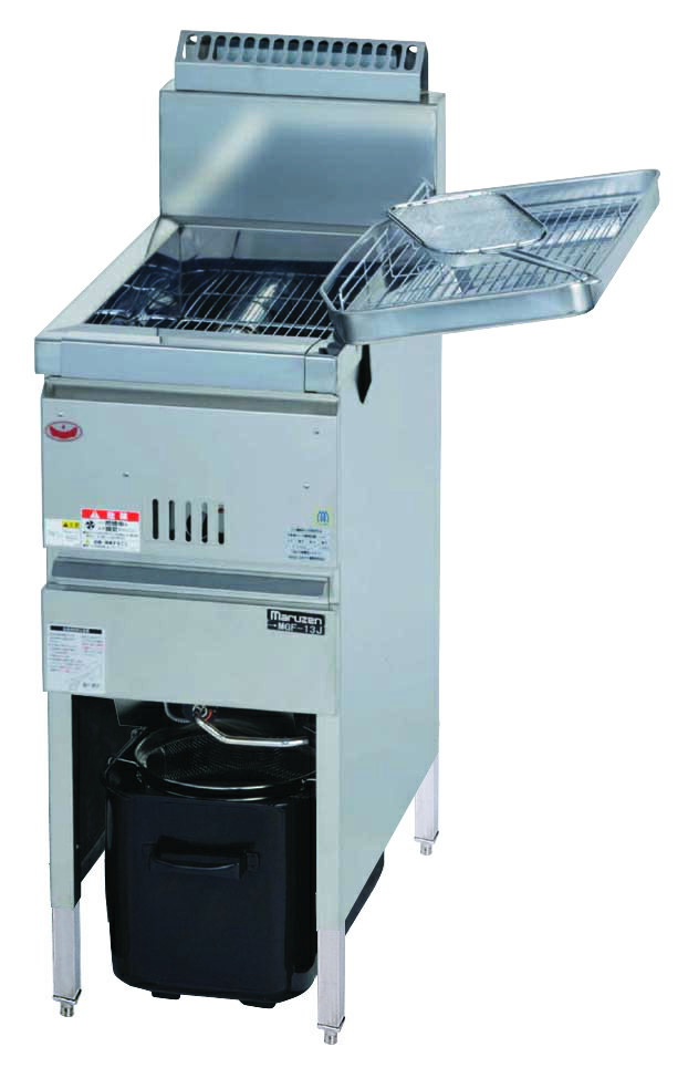 【新品/代引不可/送料無料】ガスフライヤー　一槽式　MGF-13K　W330*D600*H800(mm)　13L
