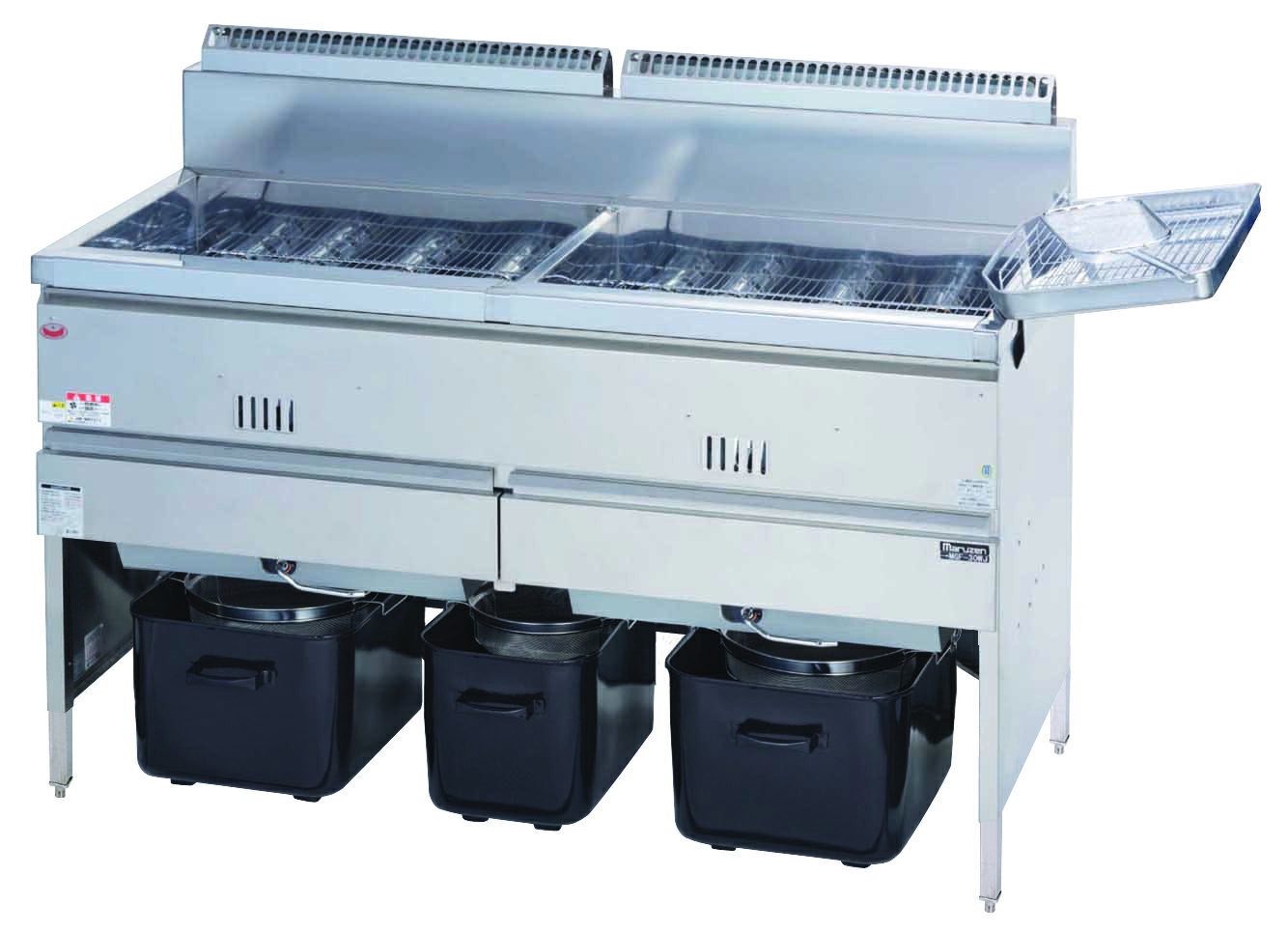【新品/送料無料/代引不可】ガスフライヤー　二槽式　MGF-30WK　W1330*D600*H800mm　30L×2