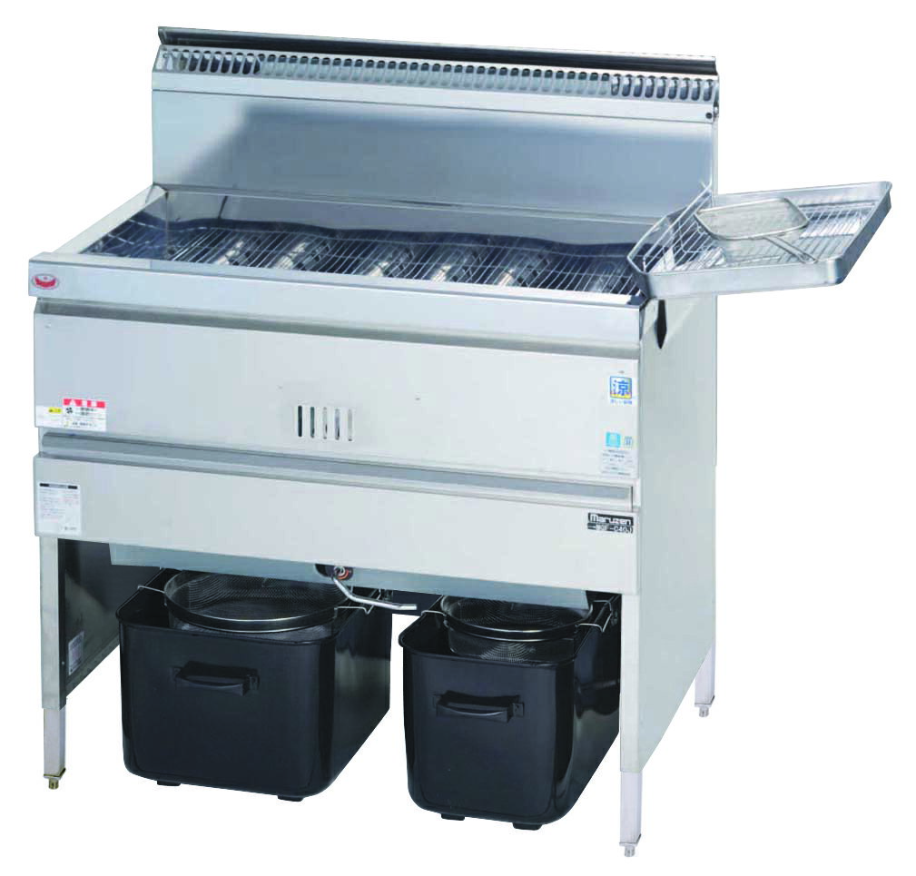 【新品・送料無料・代引不可】マルゼン　MGF-C40K　ガスフライヤー　涼厨フライヤー　880*610*800mm