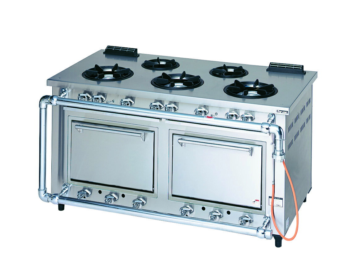 【新品・送料無料・代引不可】マルゼン デラックスタイプガスレンジ　厨房機器　調理機器　MGRD-157D　..