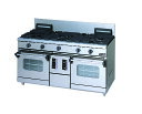 【新品・送料無料・代引不可】マルゼン ガスレンジ NEWパワークックシリーズ 厨房機器 調理機器 RGR-1565WXD W1500*D600*H800(mm)(2)