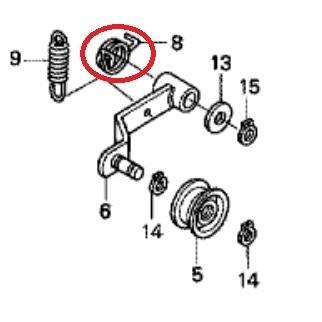ホンダ　ミニ耕うん機　FU400/FUH400用部品　ベルトテンション戻りスプリング22529...