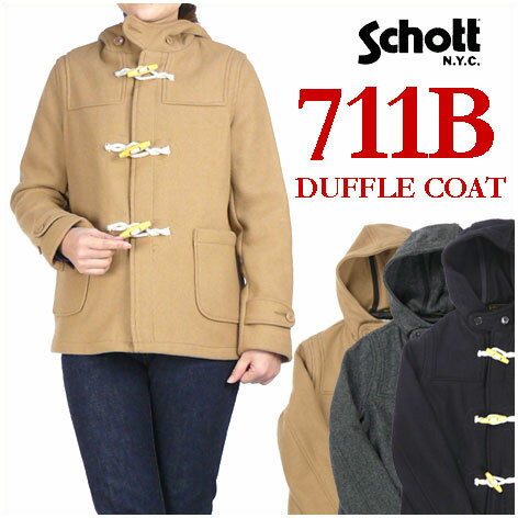 セール Schott ショット レディース ダッフルコート 711B BOYS DUFFLE COAT Made in USA 711B/7241 【送料無料】