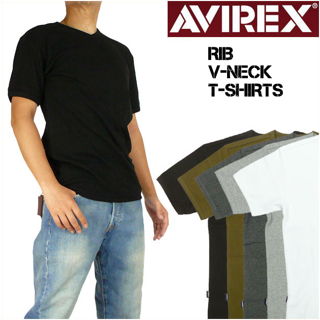 AVIREX アビレックス リブ 半袖Tシャ