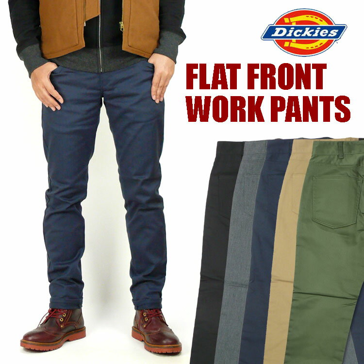 Dickies ディッキーズ メンズ パンツ TCツイル ストレッチ5ポケット テーパードパンツ 153M40WD34 173M40WD21 14562700 WD971