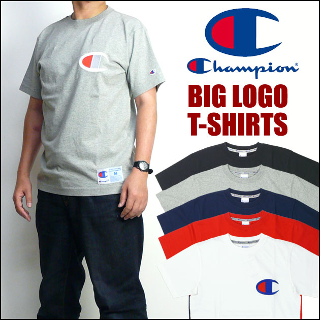 セール！ チャンピオン Champion メンズ 半袖Tシャツ ビッグロゴTシャツ ワンポイント C3-F362 プレゼント ギフト