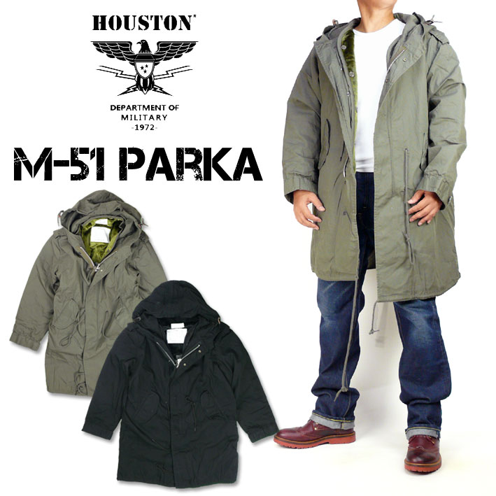 HOUSTON コート メンズ HOUSTON ヒューストン M-51 PARKA M-51 パーカー モッズコート メンズ ミリタリージャケット 5409M