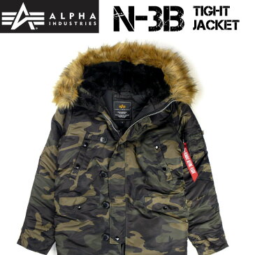 セール ALPHA アルファ N-3B FLIGHT JACKET TIGHT JACKET ウッドランドカモ カモフラージュ N3B フライトジャケット ミリタリージャケット 20094