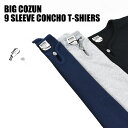 BARNS バーンズ BIG COZUN 9分袖 コンチョTシャツ スキッパーネック Tシャツ メンズ 日本製 BR-22134 2