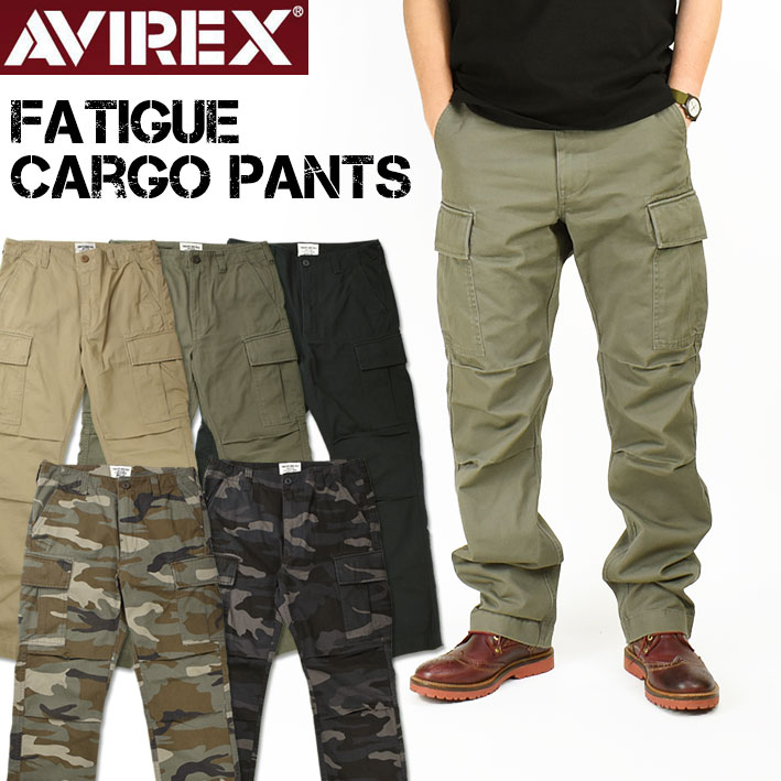 アヴィレックス カーゴパンツ メンズ AVIREX アビレックス BASIC FATIGUE CARGO PANTS ファティーグ カーゴパンツ ミリタリーパンツ メンズ 6126129 783-2910002