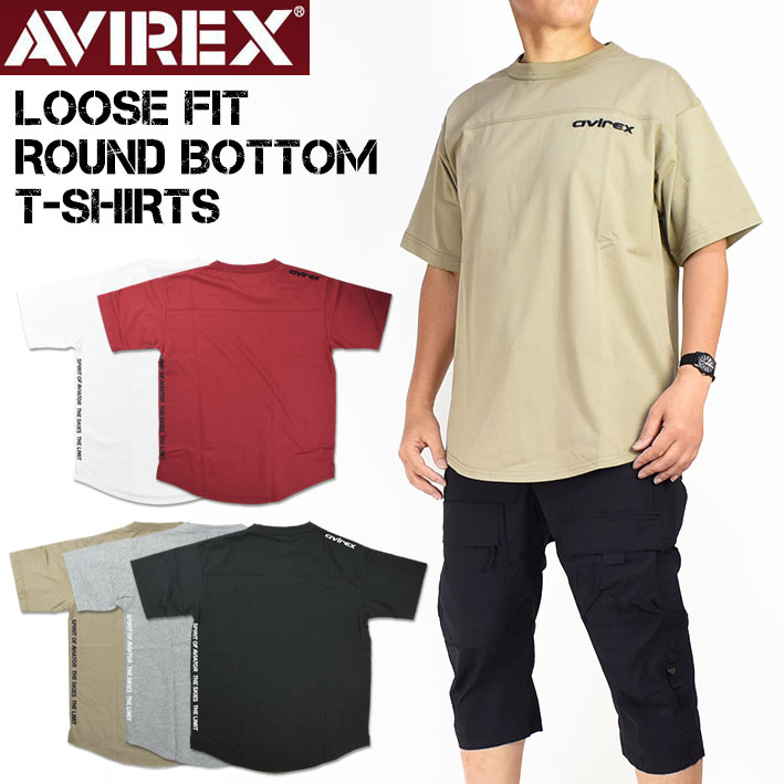 Z[I AVIREX ArbNX [YtBbg Eh {gTVc LOOSE FIT ROUND BOTTOM T-SHIRT TVc ~^[ Y n |Cg 6113289