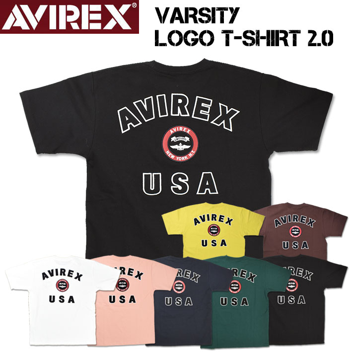 AVIREX ӥå ƥ  T 2.0 VARSITY LOGO T-SHIRT 2.0 Ⱦµ ߥ꥿꡼T Сƥ  6123346 783-2934007