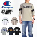 Champion チャンピオン 7分袖 Tシャツ 3/4スリーブT メンズ レディース ユニセックス C3-X415