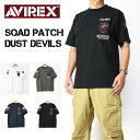 AVIREX アビレックス 半袖Tシャツ SQAD PATCH DUST DEVILS ミリタリーTシャツ メンズ 7833134046