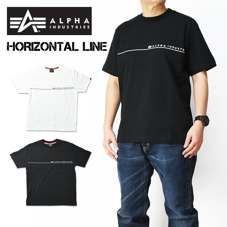 ALPHA At@ TVc  ~^[TVc HORIZONTAL LINE ALPHA INDUSTRIES Y n[tX[u vgT TC1620-4xx