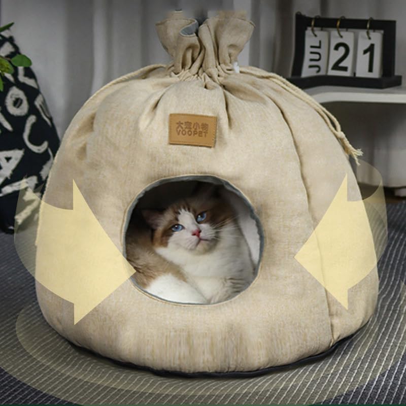 猫 ペット ベット ドーム型 冬 可愛い テントハウス 寒さ対策 猫 ペットハウス 室...
