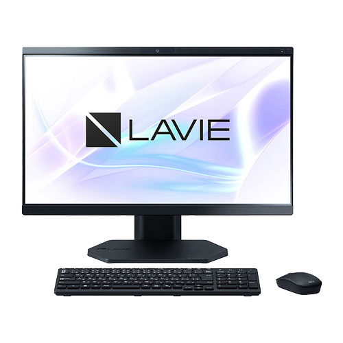 デスクトップパソコン 新品 NEC LAVIE A23 A2356/JAB PC-A2356JAB-J 23.8インチ Core i5-1335U SSD容量1TB メモリ16GB Office 2024搭載 DVDスーパーマルチドライブ Webカメラ ファインブラック