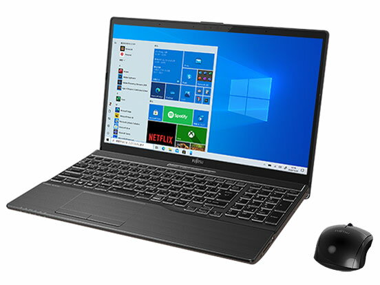 ノートパソコン 富士通 FMV LIFEBOOK AH-X/F1 FMVAXF1B 15.6インチ Core i7 1165G7 SSD1TB メモリ16GB Windows 10 Office BD-R/BD-RE Webカメラ 顔認証 日本語キーボード テンキー量販店展示品
