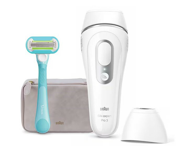 新品 ブラウン BRAUN 光美容器 シルクエキスパート Pro3 交流式 3段階照射レベル調節 パワー自動調節機..