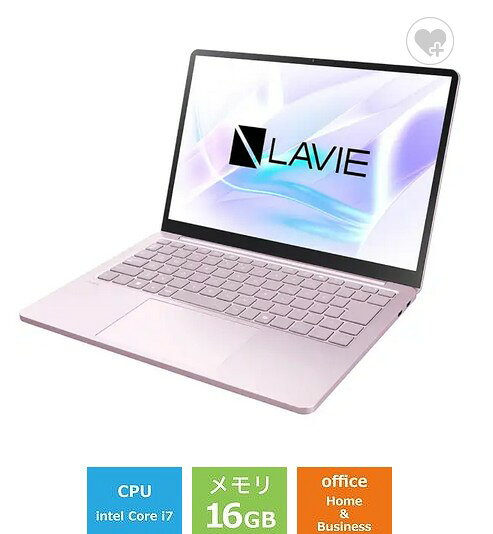 ノートパソコン 新品 NEC LAVIE SOL S1375/JAP PC-S1375JAP 13.3型 Core i7 1355U SSD512GB メモリ容量16GB Office 2024搭載 Windows 11 タッチパネル 顔認証 Webカメラ 日本語キーボード