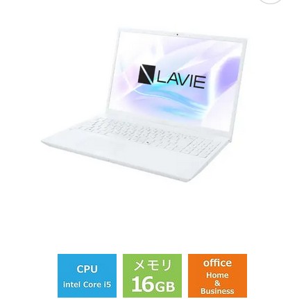 ノートパソコン 新品 NEC LAVIE N16 N1655/KAW PC-N1655KAW 16型 Core i5 1335U SSD512GB メモリ容量16GB Office 2024搭載 Windows 11 Webカメラ DVD±R/±RW 日本語キーボード テンキー