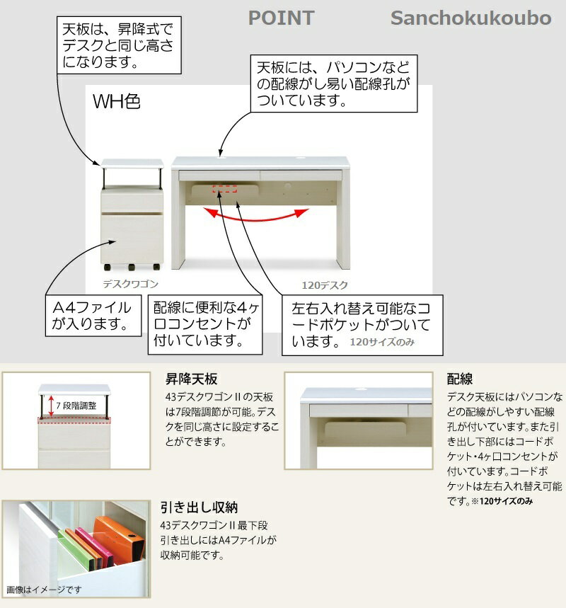 C-B 120×45デスク 単品販売 120幅×45奥行 デスク 正規ブランド 天板光沢 UV塗装 鏡面 BK WH 本体 BK木目 WH木目 デスク 机 産地直送価格 BICOM 在宅ワーク 机 オフィス テレワーク CMB [PR] [3]